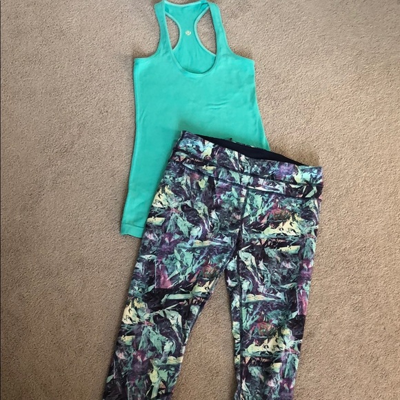 Lululemon capris and tank set size 6 - Picture 6 of 6